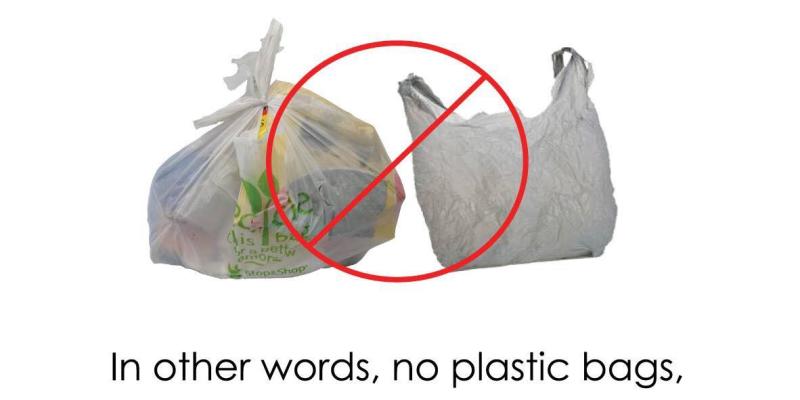 NO PLASTIC BAGS IN RECYCLE CARTS NO PLASTIC BAGS IN RECYCLE CARTS